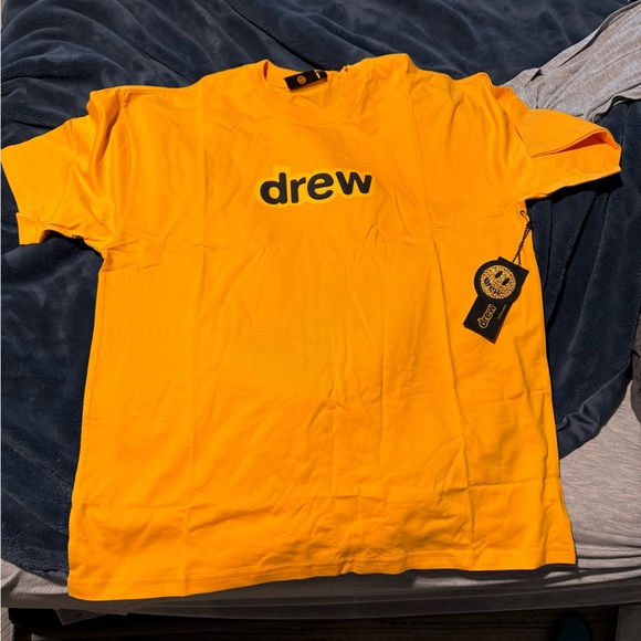 Drew House Secret T Shirt Yellow Golden size M - Picture 1 of 2